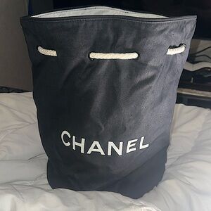 Authentic Chanel CC Beach Bucket Backpack/Tote Gift